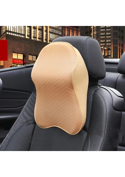 Siyah Büyük Stil Araba Hafızalı Köpük Yastık Oto Kafalık Boyun Desteği Ayarlanabilir Yumuşak Nefes Alabilir Araba Seyahat Başlığı Tutucu (Yurt Dışından) modelleri