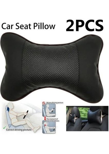 2 Adet Tarzı Ar Boyun Yastığı 3D Battaniyeler Baş Desteği Ayarlanabilir Otomatik Kafalık Yastığı Seyahat Boyun Yastığı Destek Tutacağı Koltuk Yastığı (Yurt Dışından)