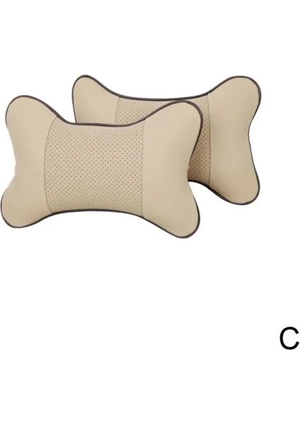 C-1 Adet Tarzı Araba Boyun Yastıkları Araba Kafalık Pvc Deri Boyun Kafalık Koruyucu Evrensel Kafalık Arkalık Yastık Oto Iç Aksesuarları (Yurt Dışından)