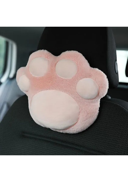 Pembe-Boyun Stili Sevimli Kedi Tırmığı Araba Yastık Kafalık Boyun Yastık Koltuk Sırt Desteği Seyahat Yastık Masaj Yorgunluğu Rahatlatmak Için Evrensel (Yurt Dışından) fırsatları
