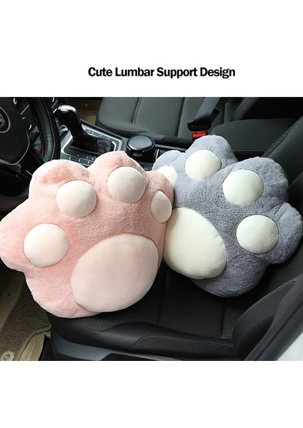 Pembe-Boyun Stili Sevimli Kedi Tırmığı Araba Yastık Kafalık Boyun Yastık Koltuk Sırt Desteği Seyahat Yastık Masaj Yorgunluğu Rahatlatmak Için Evrensel (Yurt Dışından) indirimleri