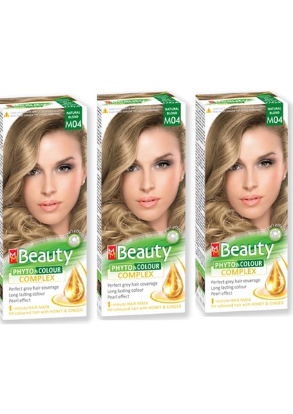 M04 Doğal Sarı Kumral (Natural Blond) Üçlü Set