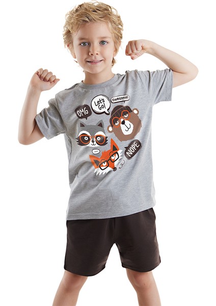Arkadaşlar Erkek Çocuk T-shirt Şort Takım
