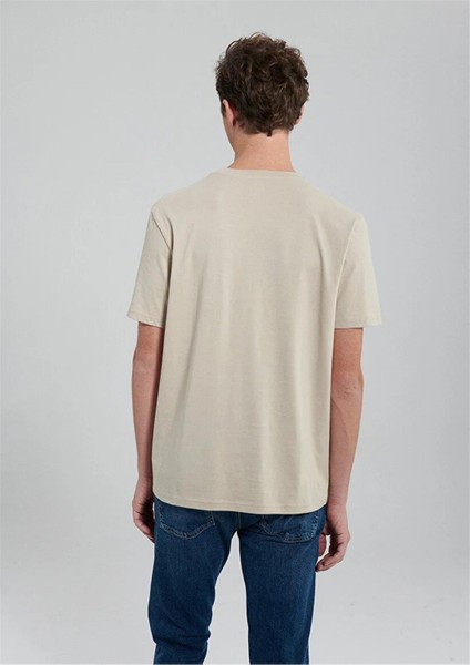 M0611956-82393 Açık Bej Erkek Regular Istanbul T-Shirt fırsatları