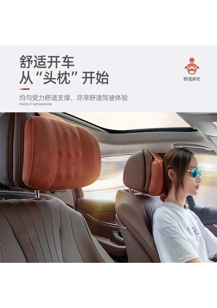 Gri Stil Araba Kafalık Boyun Yastık Araba Yastık Için Aksesuarlar Battaniyeler Iç Çekirdek Süet Araba Boyun Koltuk Yastığı Iç Aksesuarlar (Yurt Dışından) fırsatları