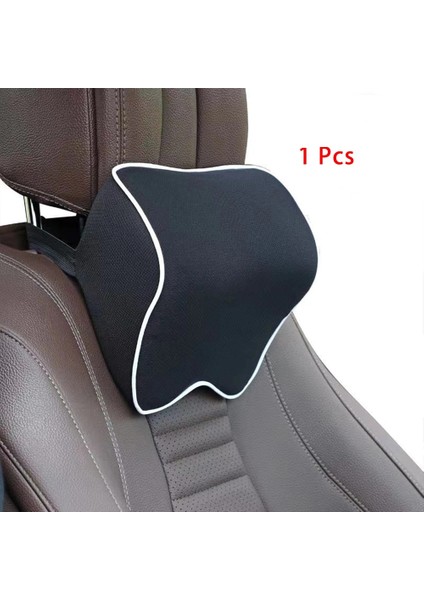 Kafalık Siyah Beyaz Stili Araba Boyun Baş Desteği Yastık Minder Araba Koltuğu Baş Desteği Boyun Koruyucu Otomobiller Koltuk Boyun Restauto Aksesuarları Hafıza Pamuk (Yurt Dışından)