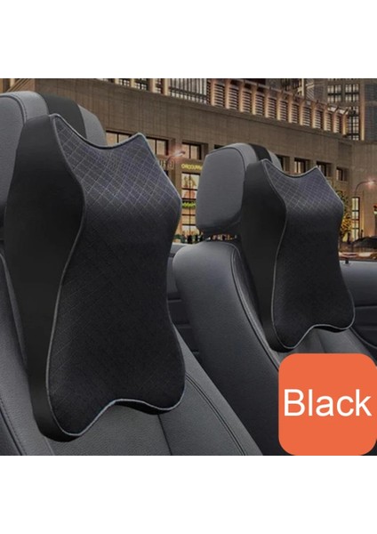 Siyah S Tarzı 3D Battaniyeler Araba Boyun Yastık Ayarlanabilir Kafalık Oto Kafalık Seyahat Yastık Boyun Desteği Tutucu Koltuk Araba Styling Kapakları (Yurt Dışından) fiyatları