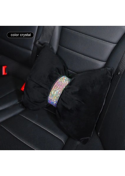 Renkli Bel Yastığı Modeli Bling Elmas Kristal Ilmek Araba Koltuğu Yastık Rhinestones Malzemeleri Oto Boyun Kafalık Desteği Kadınlar Için Araba Aksesuarları Iç (Yurt Dışından)