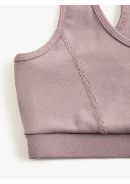 Sporcu Sütyeni Halter Yaka Kapsız Slim Fit modelleri