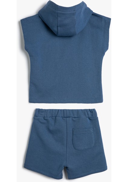 Takım 2'li Şort Tişört Baskılı Pamuklu fiyatları