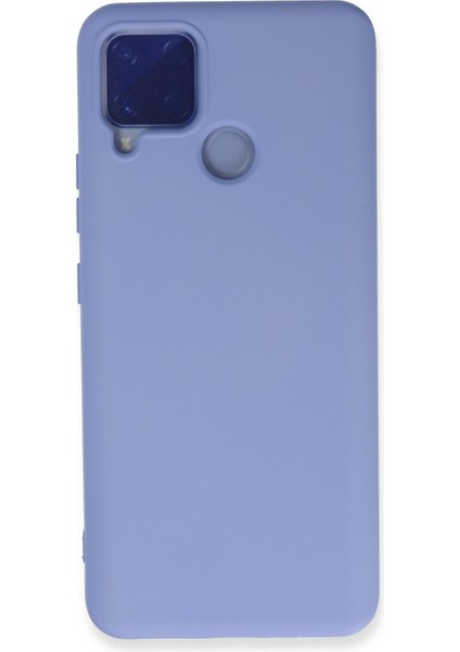 Realme C15 Kılıf Nano Içi Kadife Silikon - Lila 300099