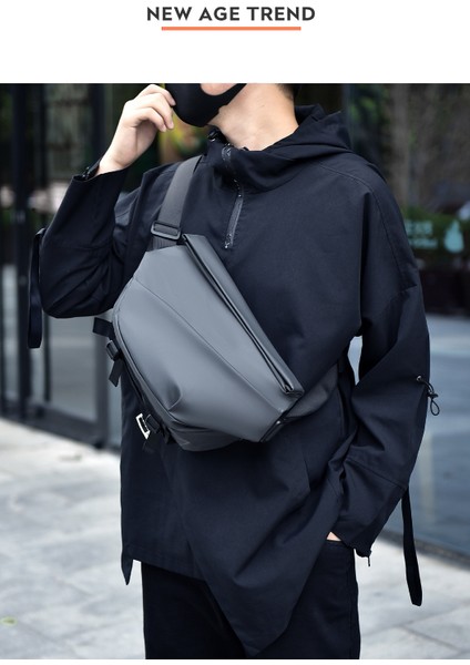 Tek Omuz Moda Erkek Motosiklet Crossbody Çanta 2024 Yeni Çok Fonksiyonlu Göğüs Çantası Manyetik Toka Çok Bölmeli Bel Çantası (Yurt Dışından) fiyatları