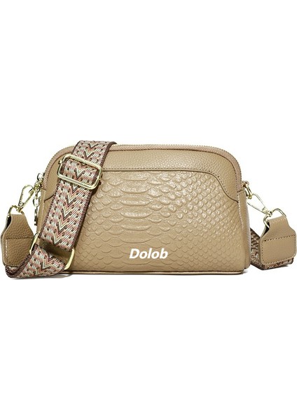 Hakiki Deri 2024 Yeni Moda Avrupa ve Amerikan Retro Birinci Katman Inek Derisi Timsah Deseni Tek Omuz Crossbody Mizaç Kadın Çantası Küçük Kare Çanta (Yurt Dışından)