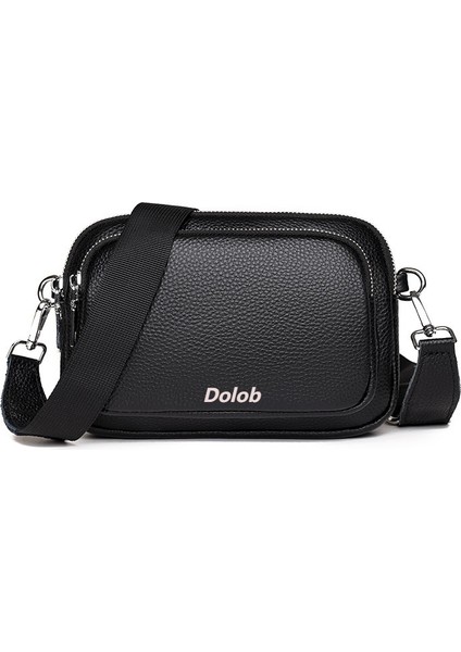Hakiki Deri Basit Kadın Ilk Katman Inek Derisi Küçük Yuvarlak Çanta Çok Katmanlı Yumuşak Deri Çanta 2024 Yeni Tek Omuz Crossbody Çanta (Yurt Dışından)