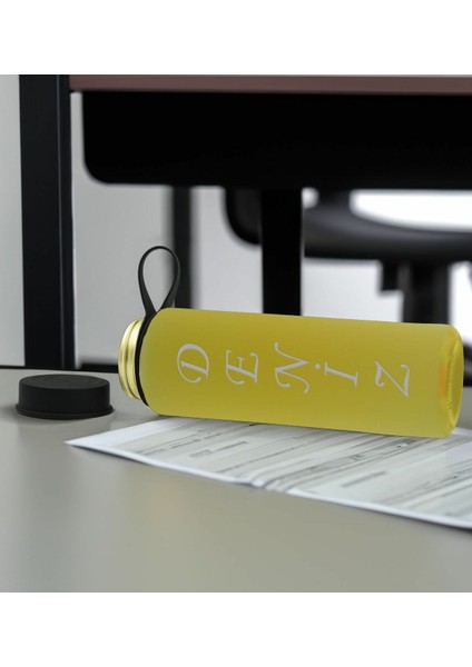 Kişiye Özel Isimli Sarı Defter ve Matara Hediye Seti-5, Sevgiliye Hediye, Arkadaşa Hediye, Yeni Iş Hediyesi modelleri