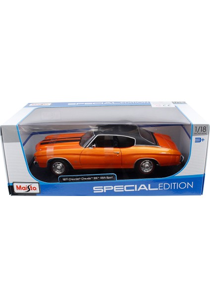 1/18 1971 Model Chevrolet Chevelle Ss 454 Sport Turuncu modelleri