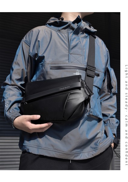 Erkek Çantası Açık Bisiklet Motosiklet Crossbody Çanta 2024 Sırt Çantası Erkek Moda Oxford Kumaş Trendy Göğüs Çantası (Yurt Dışından) modelleri