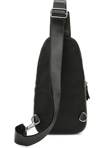 Yeni Rahat Erkek Hakiki Deri Çanta Göğüs Çantası Ilk Katman Inek Derisi Crossbody Çanta Erkek Retro Omuz Çantası (Yurt Dışından) modelleri