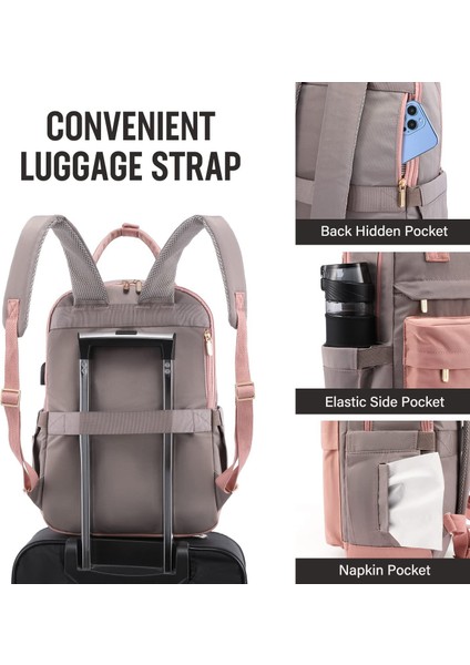 Yeni Kadın Moda Sırt Çantası Büyük Kapasiteli USB Dizüstü Bilgisayar Sırt Çantası (Yurt Dışından) indirimleri