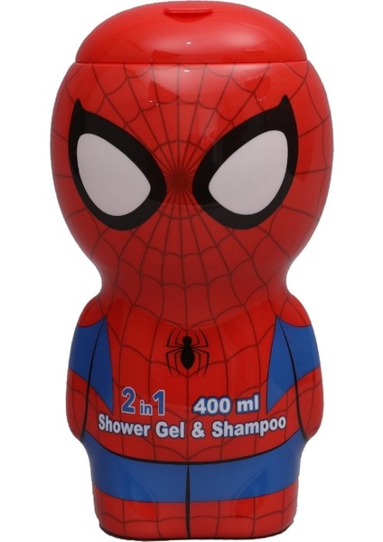 Lisanslı Spider-Man Oyuncak Çocuk Şampuanı ve Duş Jeli Büyük Boy 400ML