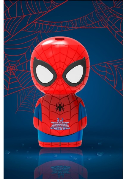 Lisanslı Spider-Man Oyuncak Çocuk Şampuanı ve Duş Jeli Büyük Boy 400ML