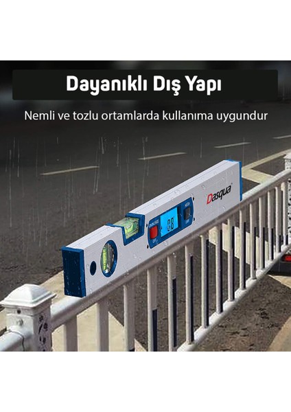 DASQUA-8301-2645 Dijital Eğim Ölçer 40CM (Su Terazili)