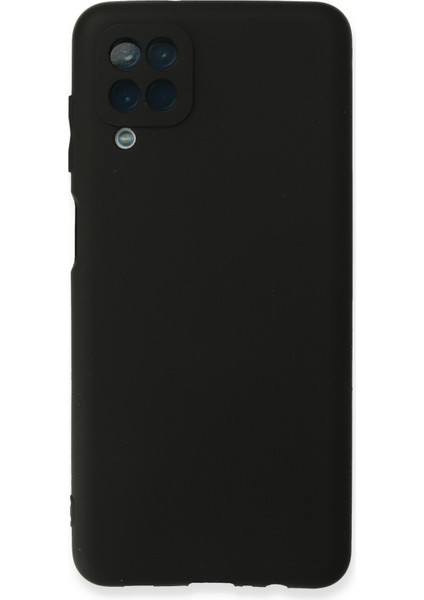 Samsung Galaxy A12 Kılıf First Silikon - Siyah 300099