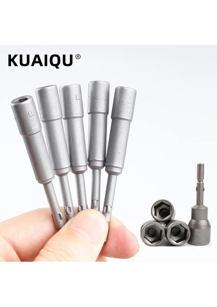 5MM-65MM-H14 1 Adet Stil Altıgen Soket Kol Nozulları Somun Sürücü Seti Tornavida Seti Uçları Araçları Elektrikli Tornavida Manyetik Bit (Yurt Dışından)