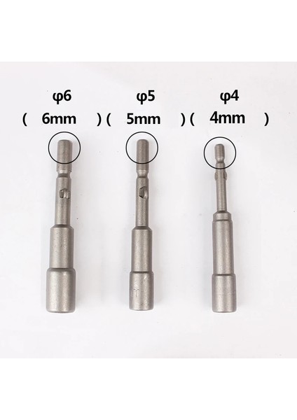 6MM-65MM-H11 1 Adet Stil Altıgen Soket Kol Nozulları Somun Sürücü Seti Tornavida Seti Uçları Araçları Elektrikli Tornavida Manyetik Bit (Yurt Dışından)