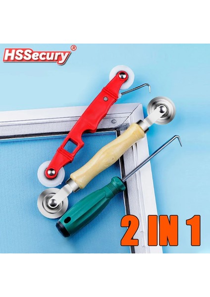 Tip 1 Stili 2ın1 Kauçuk Haddeleme Tekerlek Araçları Ahşap Saplı Spline Rulo Yenileyici Pencere Kurulum Ekran Kapı Ev El Aleti (Yurt Dışından) fiyatları