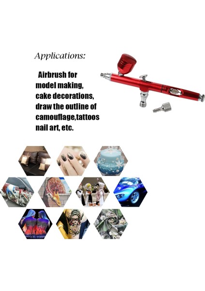 Mavi Stil Püskürtme Tabancası Güzel Airbrush Kiti Küçük Sprey Pompası Kalem Seti Hava Kompresörü Kiti Sanat Boyama Dövme Zanaat Kek Sprey Modeli (Yurt Dışından) indirimleri