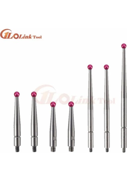 M1.8X20.9L 2.0 Beyaz Stil Kadran Test Göstergesi Için Temas Noktaları Yakut Uçları 2mm Bilya Çapı Uzunluk M2.0 Konu Ölçüm Analizi Enstrüman Ölçer (Yurt Dışından) fiyatları