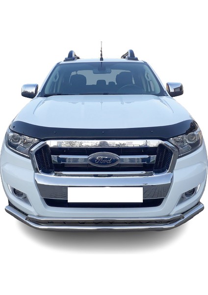Ford Ranger Ön Kaput Koruyucu Rüzgarlığı Abs Plastik Piano Black 2015- Yıllarına Uyumlu fırsatları