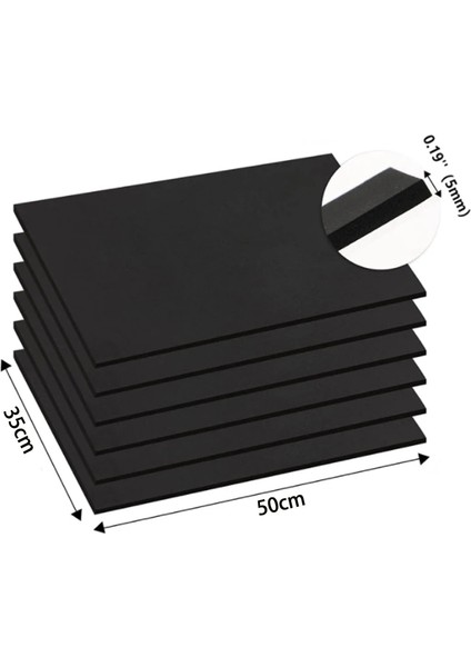 Siyah Stil Kalın 10MM 15X15CM Yenı Kalınlık mm Eva Köpük Levhalar Ses Emici Gürültü Spone Köpük Zanaat Eva Levhalar El Yapımı Model Yapımı Malzemesi (Yurt Dışından)