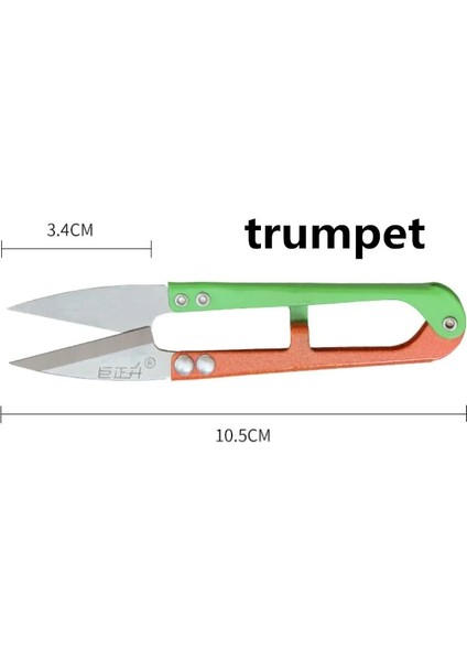 Trompet Makası Tarzı 1 Adet, U-Şekilli Dikiş Ors, Paslanmaz Çelik Kesme Pensesi, Özel Zanaat Nakış (Yurt Dışından)