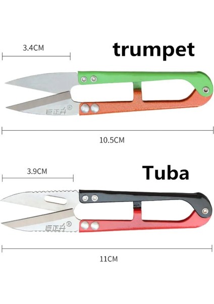 Trompet Makası Tarzı 1 Adet, U-Şekilli Dikiş Ors, Paslanmaz Çelik Kesme Pensesi, Özel Zanaat Nakış (Yurt Dışından)