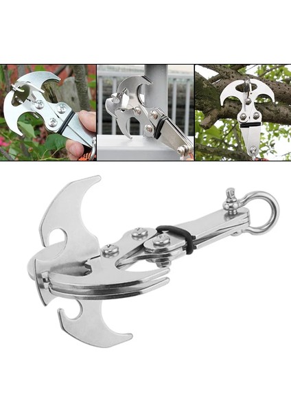 Küçük Stil Büyük Outdck Tırmanma Kanca Yerçekimi Kanca Paslanmaz Çelik Survival Katlanır Asılı Taktik Karabina Tuşları Için Kanca (Yurt Dışından) fiyatları