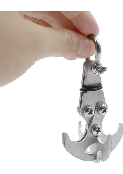 Küçük Stil Büyük Outdck Tırmanma Kanca Yerçekimi Kanca Paslanmaz Çelik Survival Katlanır Asılı Taktik Karabina Tuşları Için Kanca (Yurt Dışından) modelleri