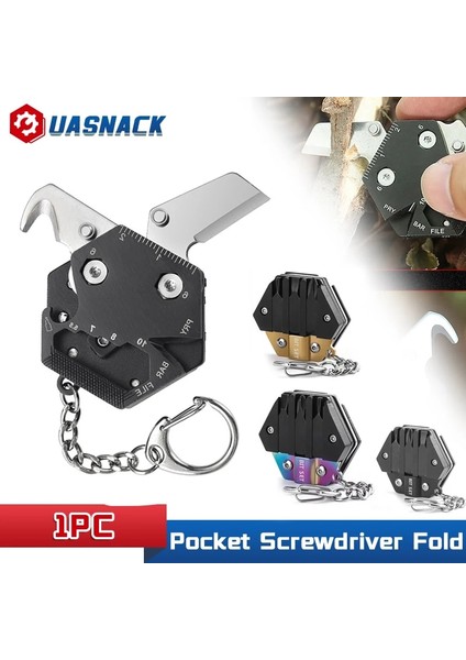 Altın Tarzı Çok Fonksiyonlu Altıgen Para Açık Edc Aracı Altıgen Katlanır Para Bıçak Anahtarlık Tornavida Cep Katlama Mini Coltello Dişli Işemek (Yurt Dışından) fiyatları