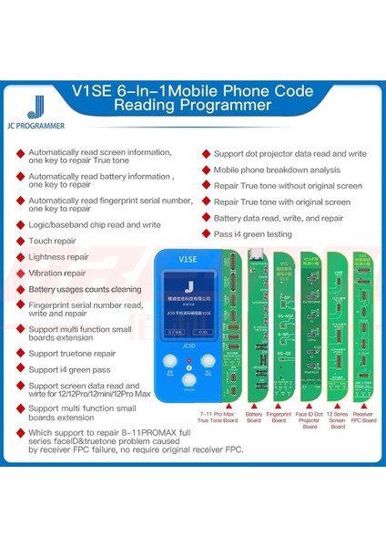 Çip-B Tarzı Jc Jcıd V1SE Pil Onarım Flex Kablo Onarım Programcı Pil Okuma ve Yazma iPhone Promax Için Hata Sağlık Uyarısını Kaldırma (Yurt Dışından)