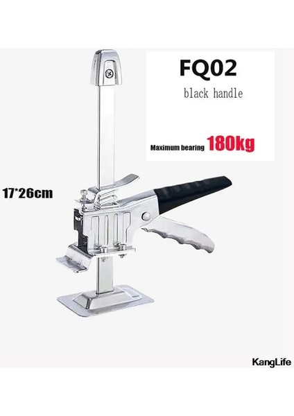 Fq-02 Siyah Sap Stili Emek Tasarrufu Kol Dolabı Kriko Kaldırıcı Çok Fonksiyonlu Alçı Levha Tamir Aracı Kaymaz Kiremit Mobilya Hareketli El Kaldırma Araçları (Yurt Dışından)