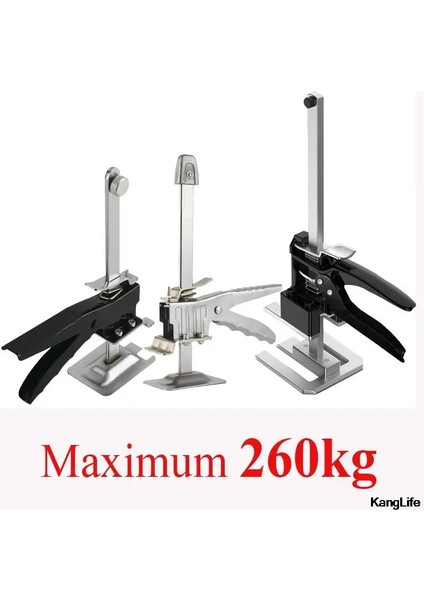 Fq-02 Siyah Sap Stili Emek Tasarrufu Kol Dolabı Kriko Kaldırıcı Çok Fonksiyonlu Alçı Levha Tamir Aracı Kaymaz Kiremit Mobilya Hareketli El Kaldırma Araçları (Yurt Dışından)