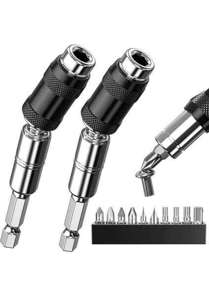 Gümüş 88MM Stili "hex Shank Manyetik Döner Vida Matkap Ucu Hızlı Değişim Kilitleme Bit Tutucu Ağaç Işleme El Aracı Uzatma Çubuğu Aa (Yurt Dışından) fiyatları