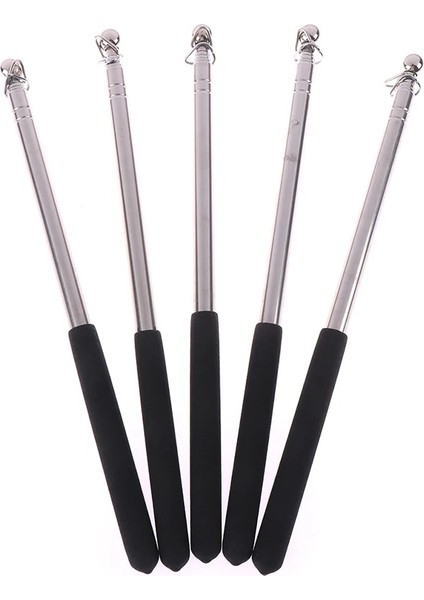 Profesyonel Dokunmatik 1 Metre Kafa Teleskopik Bayrak Direği Paslanmaz Çelik Teleskopik Öğretmen Pointer Siyah (Yurt Dışından)