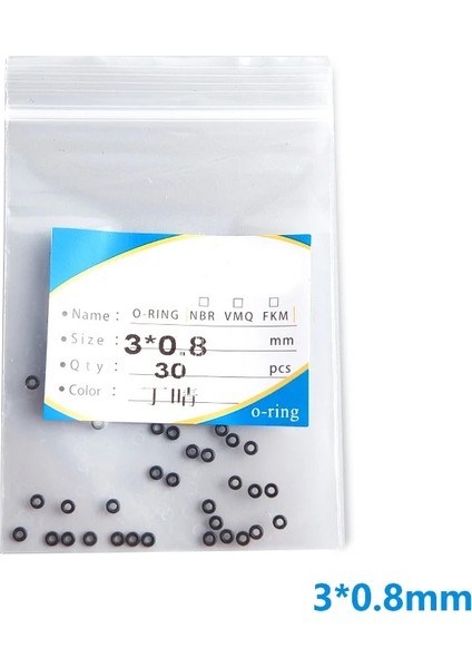 3 x 0,8 mm 30 Adet Stil Adet Kauçuk Conta O-Ring Conta Conta Seti Dupont Çakmak Çakmak Gaz Yağı Dayanıklı Su Geçirmez Onarım Yükseltme Araçları (Yurt Dışından)