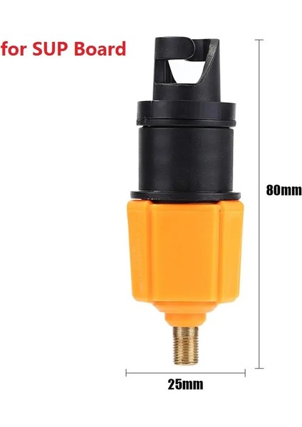 Siyah Stil Sıcak Satış Hava Valfi Adaptörü Usta Üretim Kürek Tekne Hava Valfi Adaptörü Naylon Kayık Şişme Pompa Adaptörü Ayakta Sörf Tahtası Için (Yurt Dışından)