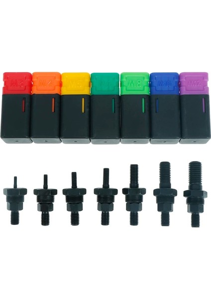 A2 Stili 1 Takım Yedek Perçin Tabancası Parçası Dişli Mandrel El Somunu Perçin Metrik (Yurt Dışından) modelleri