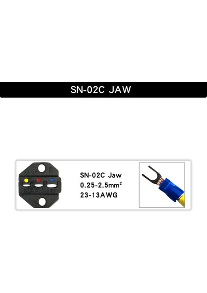 Sn 02C Çene Stili Sn 6mm Sıkma Pensesi Çene Tab C3 Xh Fiş Bahar Yalıtım Boru Terminali Çok Fonksiyonlu Aletler (Yurt Dışından)