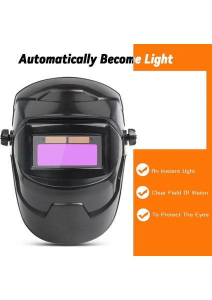 Karartma Lens Stili Değişken Işık Kaynak Kaskı Güneş Otomatik Karartma Ayarı Kaynak Maskesi Ark Kaynak Taşlama Kesim Göz Koruma Kapağı Karartma Gözlük (Yurt Dışından) fırsatları