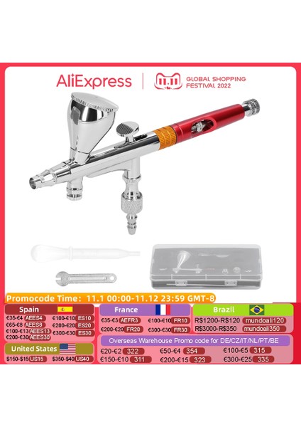T218 Tarzı C Model Yapımı Için Çok Amaçlı Profesyonel Airbrush Dıy Sanat Boyama Airbrush Seti (Yurt Dışından)
